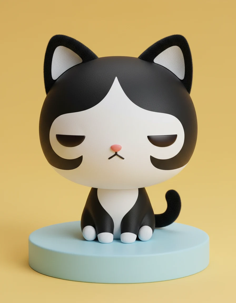 mimo-cat-figurine example generated by Nano Banana